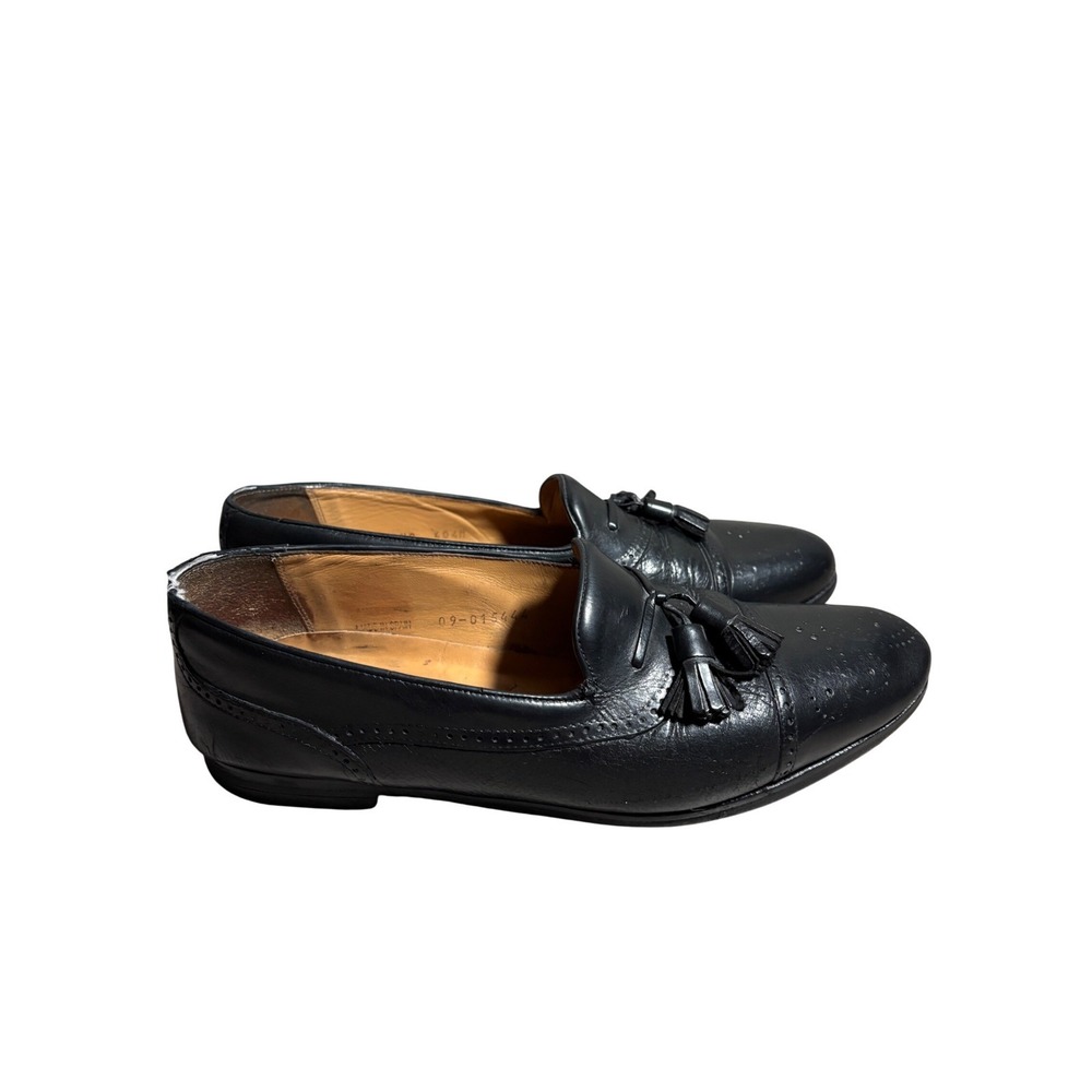 Mezlan Havana 9 1/2 Leather Tassel Loafers Wingtip Brogue Shoes Mens Spain Work